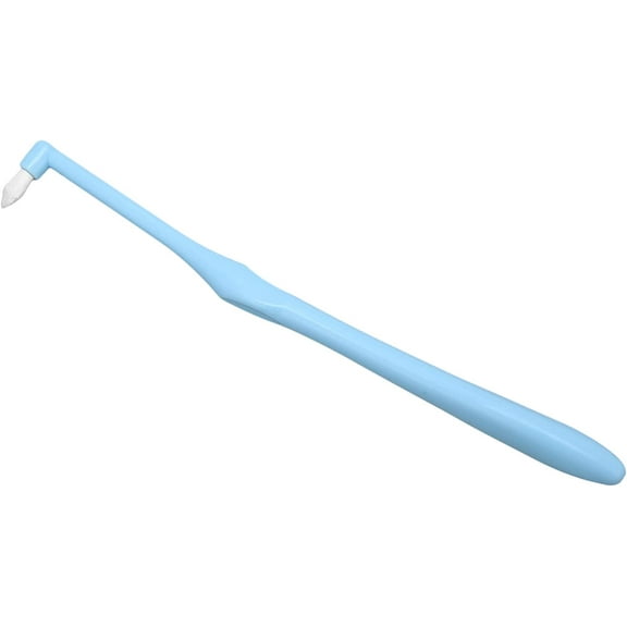 Interspace Brush, Single Plastic Oral Health Floss Interdental Cleaners Clean Braces for Daily Use for Dental Implants blue