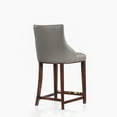 thumbnail image 6 of Manhattan Comfort Shubert Counter Stool with Solid Wood Frame in Dark Taupe, 6 of 6