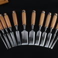 thumbnail image 3 of New Wood Chisels Set Sharp Chrome-Vanadium Steel Wood Carving Chisels with Beech Handles Ergonomic Wood Carving Tools (6MM), 3 of 6