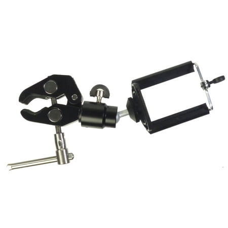 Image of ALZO Smartphone Mount with Ball Head and Clamp for Photography and Video Selfie