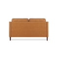thumbnail image 5 of A&D Home Sedona Camel Faux Leather Modern Loveseat, Upholstered Contemporary Sofa Couch, 5 of 8