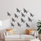 thumbnail image 5 of 12x Mariposa de pared 3D Calcomanías metálicas Decoraciones para Plata Gloria Pegatinas de pared calcomanías, 5 of 7