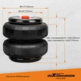 thumbnail image 5 of Maxpeedingrods 2X Universal Air Suspension Spring Double Bellow Standard 2500 lb 1/2"npt Single Port Air Ride Strut Assembly, 5 of 7