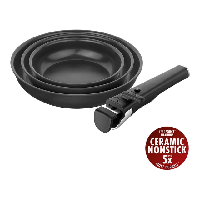 ZWILLING Unlock Ensemble de 4 Poêles à Frire en Aluminium