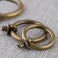 thumbnail image 6 of HDJNal 10 PCS 25mm Antique Brozne Drawer Pulls, Ring Pulls for Dresser Cabinet Pulls, Furniture Cabinet Handles Cabinet Pulls, Round Dresser and Drawer Handles, Knobs and Pulls, 6 of 7