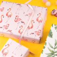 thumbnail image 4 of Flamingo Wrapping Paper Sheet - 6 Sheets Pink Flamingo Summer Wrapping Paper Folded Flat for Birthday, Wedding, Bridal Shower, Baby Shower - 19.7 Inch x 30 Inch Per Sheet, 4 of 4