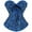 Blue, variant on Women's Plus Size Gothic Body Sculpting Corset Vest For Court Wedding Dress