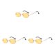 thumbnail image 1 of Gafas de sol rectangulares Minnieouse estilo punk metal sin marco para hombre amarillo, 1 of 6