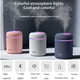 thumbnail image 2 of Mini humidificador de aire ultrasónico JAMW USB 7 colores de luz 2 modos de niebla blanco, 2 of 5