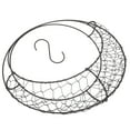 thumbnail image 3 of FELTECHELECTR Cesta con forma de luna: cesta colgante con marco de metal y corona de alambre de hierro para suculentas. Soporte decorativo para flores para el hogar y el jardín., 3 of 4
