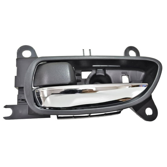 PT Auto Warehouse LX-2330MA-FL - Interior Inner Inside Door Handle, Chrome Lever with Black Housing - Front Left Driver Side Fits select: 2006-2011 LEXUS GS