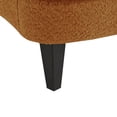 thumbnail image 4 of Christopher Knight Home Accent Chair with Ottoman, Tapered Wood Legs, Caramel, 4 of 9