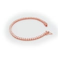 thumbnail image 1 of Silver Pink Rhodium Plated 4 mm CZ Tennis Bracelet 7 in. with Security Lock, 1 of 1
