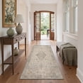 thumbnail image 4 of GENIMO 2'x7' Runner Rug, Washable Non Slip Soft Vintage Persian Hallway Runner for Kitchen Entryway Laundry Room, Misty Beige, 4 of 6