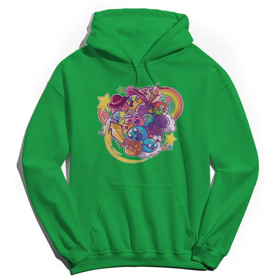 Terraria Aw Ho M Pur Papl Graphic Irish Green Men's Cotton Pullover Hoodie