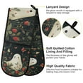 thumbnail image 2 of Yayeee Double Oven Mitt Kitchen Heat Resistant Baking 35" x7" Quilted Glove, Happy Ghost, 2 of 6