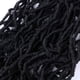 thumbnail image 5 of Hilo de ganchillo, mechones suaves, 24 cm, 8 paquetes de 8 paquetes para mujeres negras, 5 of 7