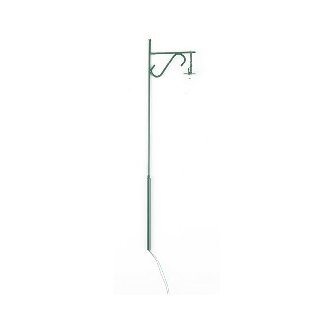 Lámpara de poste Bearachild 1:50 decorativa de tren de ferrocarril 3V/12V Luz verde/blanca