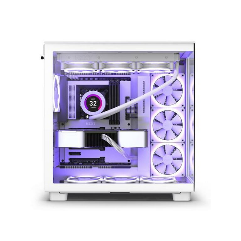 NZXT H9 Flow Mid-Tower Case (White) CM-H91FW-01 B&H Photo Video