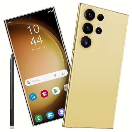 S25 Ultra Unlocked Dual SIM 4G Android Phone with Android 13, 8GB+256GB RAM, 6.8-inch HD Display, 6800mAh Battery, Face Recognition, GPS, Built-in Pen