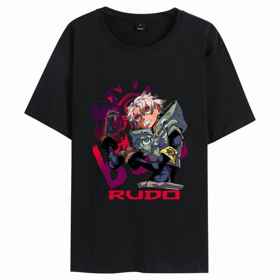 Leveorch Anime Character Rudo Surebrec Merch T-shirts Anime gachiakuta Merch T-shirt Summer Short Sleeve Tee Unisex Casual Cotton T Shirts
