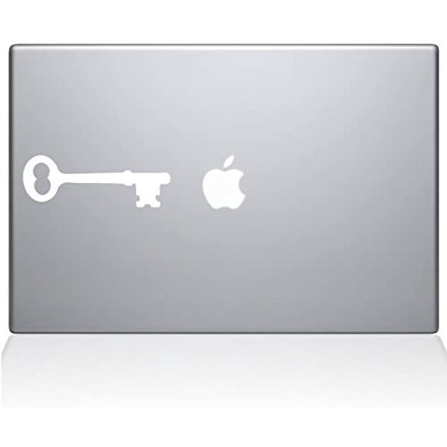 The Decal Guru The Key to My Apple MacBook Decal Vinyl Sticker - 12" MacBook - White (1193-MAC-12M-W)