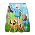 thumbnail image 4 of Adventure Time Characters Men's Pajama Pants Sleepwear Lounge Shorts Bottoms Summer Daily Cozy Soft Ice Silk Pajama Shorts Lightweight Home Beach Shorts, 4 of 8