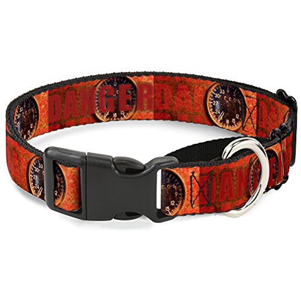 Buckle-Down Danger Gauge Martingale Dog Collar