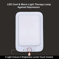 thumbnail image 2 of LED Daylight Lamp 20000 Lux Cool & Warm Light Therapy Lamp Against Depression 3 Light Colours 5 Brightness Levels Touch Control Daylight Lamp Desk wit, 2 of 5