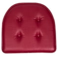 UShaped Memory Foam No Slip Back 16 x 17 Faux Leather Chair Pad