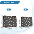 thumbnail image 3 of FORMRS 13-13.3 inch Laptop Sleeve Case Soft Carrying Quilted Computer Bag Cover, Orange Checkered Pattern, 3 of 4