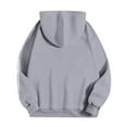 thumbnail image 4 of Women Long Sleeve Letter Printed Hoodie Loose Oversize Sweatshirts Pullover Sweatshirts Top Blouse Womens Tunic Sweatshirts Small Sweatshirts Tunic Hoodie Women's Athletic Hoodies Women Sweater, 4 of 5