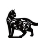 thumbnail image 2 of Etiqueta Del Hogar Simulación hueca Gato negro Perro Insertar tarjeta Silueta Estaca Jardín Arte (D) Likrtyny Libre de BPA, 2 of 3