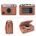 thumbnail image 2 of Funda para cámara Rieibi Instax Mini EVO, vintage, piel sintética, color marrón, 2 of 9