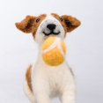 thumbnail image 3 of Primitives By Kathy Fuzzy Playful Dog Critter with Ball - Christmas Tree Ornament, 3 of 3