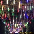 thumbnail image 2 of Xihbxyly Luces Led de Lluvia para Ducha, Efecto Romántico de Nevada, Luces Led Multicolor, Decoración de Jardín Exterior, Ideal para Bodas y Fiestas Navideñas, Tubos de 30 Cm, Juego de 8 Piezas, Resi, 2 of 7