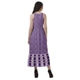thumbnail image 4 of Moomaya Robe de Vacances pour Femmes en Rayonne, Col Licou, Sans Manches, Fente avant, Robe Imprimée, 4 of 4