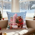 thumbnail image 5 of Cheapark Gift Christmas Pillow Covers 17.7x17.7 Inches, Decorative Soft Fabric Pillow Cases with Hidden Zipper, Wrinkle-Free Design for Living Room Bedroom Christmas Holiday Decor, 5 of 6