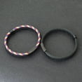 thumbnail image 4 of Pulsera de moda para hombre, brazalete negro de acero inoxidable con hebilla magnética desmontable, brazalete de cuerda bicolor bohemio, pulsera náutica 2024, 4 of 4