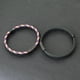 thumbnail image 5 of Pulsera de moda para hombre, brazalete negro de acero inoxidable con hebilla magnética desmontable, brazalete de cuerda bicolor bohemio, pulsera náutica 2024, 5 of 5