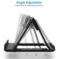 thumbnail image 4 of Foldable Universal Phone and Tablet Stand - Adjustable Viewing Angles, Portable Desktop Holder for Hands-Free Watching or Typing, Black, 4 of 5
