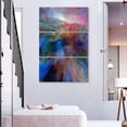 thumbnail image 3 of Elephant Stock Colorland Wall Art - Vertical Multi Panel Canvas - Living Room Wall Decor - Abstract Multi Panel - Teal And Blue Decor By Annette Schmucker - 48" x 74", 3 of 8