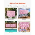 thumbnail image 2 of VEVOR 3D Flower Wall Panel, 12 Pcs 15 x 15 inch, Artificial Floral Wall Background Mesh Backing Mat,Seamless Design&Easy Installation,Pink, 2 of 9
