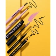 LUNA MAGIC Eyebrow Pencil with Spoolie Brush, Dark Brown, 0.03 fl oz
