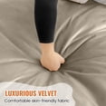 thumbnail image 7 of Baxluxe 4FT Bean Bag Chair: Bean Bag with Velvet Cover, Fluffy and Comfy Bean Bag Chairs for Adults and Kids, Bean Bag Sofa Filled with High-Density Sponge for Gaming (Light Grey), 7 of 7