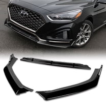 Stay Tuned Performance For 2018-2019 Hyundai Sonata Painted Black Front Bumper Body Kit Spoiler Lip 3PC