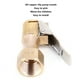 thumbnail image 1 of Conector de Válvula de Mandril de Aire Con Clip de Cobre para Bicicletas, Duradero y Fácil de Instalar, 1 of 7