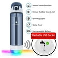 thumbnail image 2 of HANDYSPRING - 26 oz Smart Water Bottle with Reminder to Drink Water - Rechargeable - Switchable Lights and Sounds, Water Tracker with Straw, Track Your Sips, Smart Hydration Reminder (Grey), 2 of 7