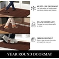 thumbnail image 6 of A1HC New Durable and Versatile Polypropylene Rubber Door Mat All Weather Inside Outside Door Mat Easy to Maintain for Entrance Back Doors, Patio, Garage 36" x 60", 6 of 7