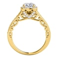 thumbnail image 3 of Aonejewelry 1 Ct Halo Round Diamond Engagement Ring In 14k Yellow Gold, 3 of 4